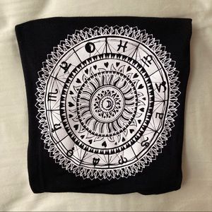 H&M Zodiac Print Crop Top